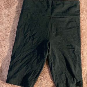 Woman’s black biker shorts